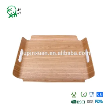 Promotional beech wooden serving tray for food