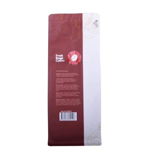 High quality flat bottom coffee pouch with valve