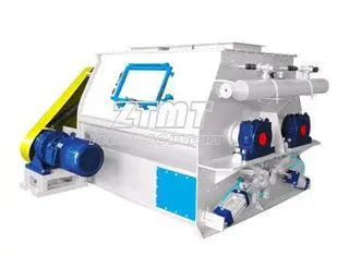 double shaft paddle mixer fertilizer High mixing speed mach