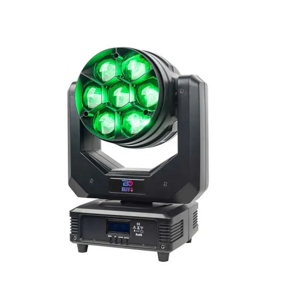 RGBW 7x40W Mini Zoom LED Moving Head Lyre for Disco, Stage & Wedding Party - DMX Control