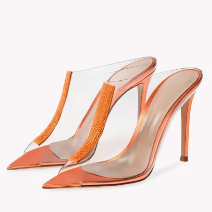 Kemayanni 2025 Transparent Diamond Slippers - Wholesale High-heeled Slippers Size 34-46