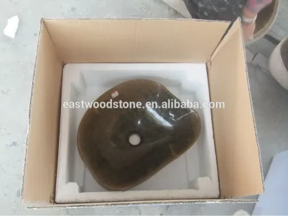 fossile lavabo en pierre