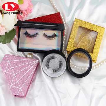 book paper box with window for false eyelash