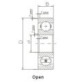 Derin oluk bilyalı rulmanlar SS6211