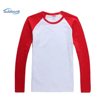 Subbank Wholesale Colored Long Sleeve Sublimation T-Shirts for Custom Printing