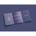 Folheto Z-Fold elegante com design personalizado