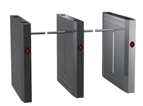 3s Stainless Steel Outdoor Dual Way 180 Angle Barrier Arm Gates With Magnetic Card, Barcod