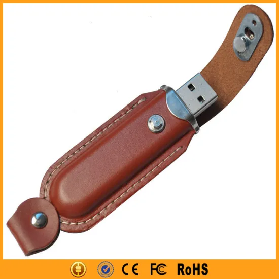 Best Business Gifts USB 2.0 Leather Flash Disk 8gb 16gb