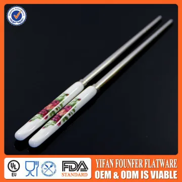 chopsticks with ceramic handle personalized chopsticks