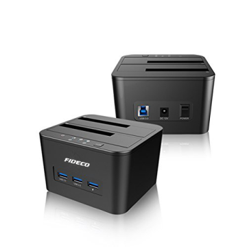 3-port usb 3.0 2-bay hdd docking station