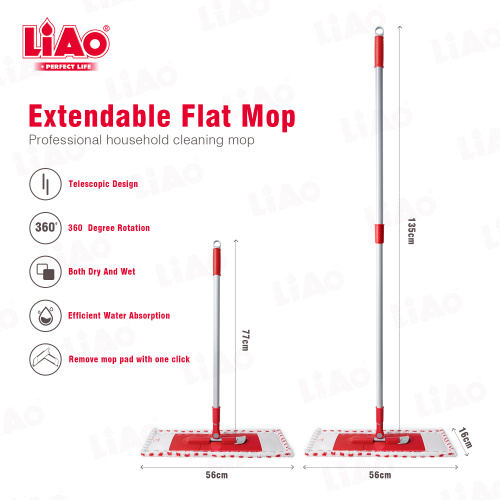 מגב שטוח LiAo Wide Microfiber לניקוי הבית