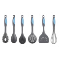 Cookware de nylon do preço baixo do punho 6PCS de borracha