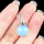 Opalite 12mm Balls & Spheres Silver Wizard Cap Pendant for Making Jewlery Stone Beads Halloween Charms Decor Gift