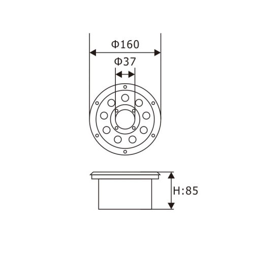 Nozzle Mounted RGB 12W LED Fountain Lightof6 LED Fountain Light Ring