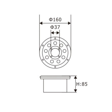 LEDER Nozzle Mounted RGB 12W LED Fountain Light