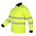 Hi vis taise wicking léinte polo muinchille fada