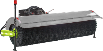 Efficient snow removal brush for high way