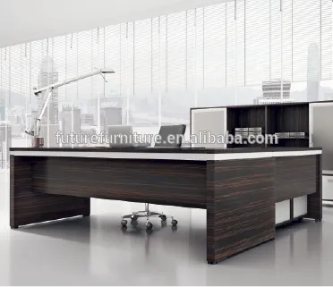 2016 Phillipines Market Ebony Dark Brown Executive Desk with Return (Hot)