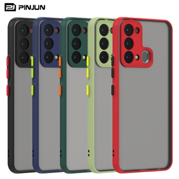 Grosir Frosted Matte Smoke Back Cover untuk Itel S17 dengan Perlindungan Kamera