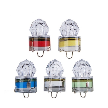 5 Color Depth LED Underwater Fishing Light - Diamond Flashing Deep Drop Fishing Lamp