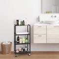 4 Tiers Kitchen Island Storage Cart with Wheels