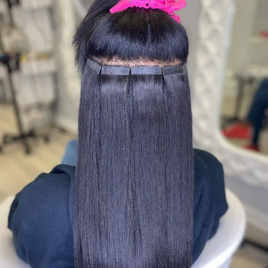 Double Drawn Keratin I-tip & Tape-in Pre-bonded Straight Blonde Hair Extensions