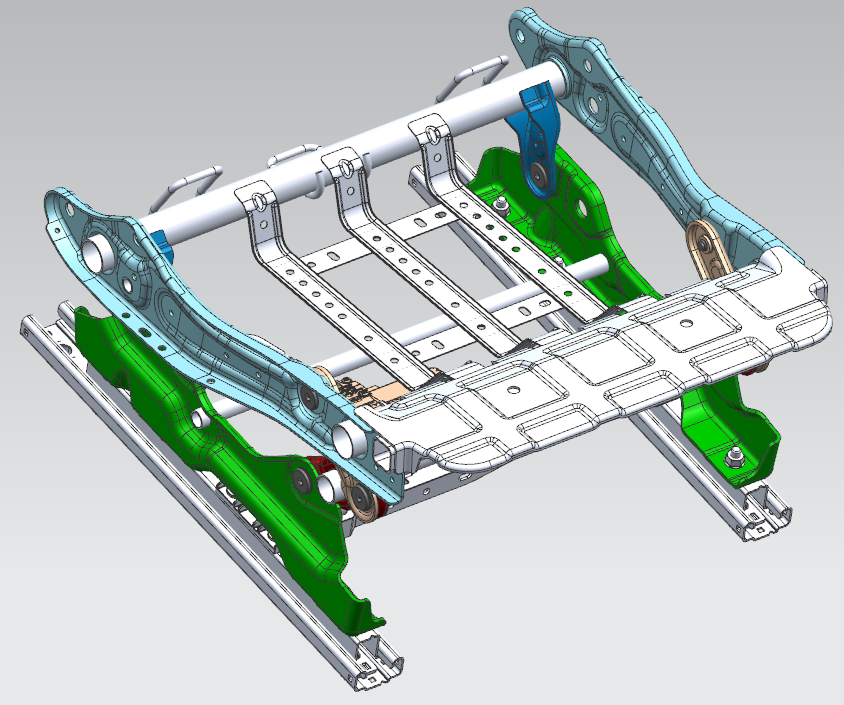 Left seat cushion frame for W05