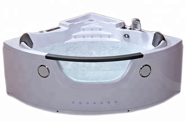 Luxury Jetted Bathtubs LED Start Light Waterfall Whirlpool Bathtub