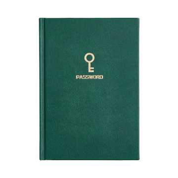 Pu leather hardcover password record notebook