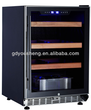 Freestanding refrigerated wooden Compressor Cigar cabinet US-54(154Liters) Humidity adjustable cigar cabinet