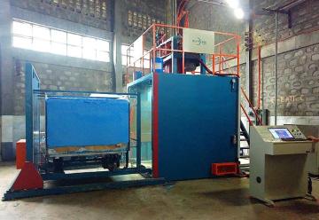 Automatic batching sponge vacuum machine