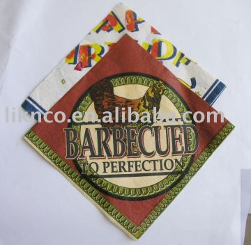 Pure Wood Pulp Full Printed napkin