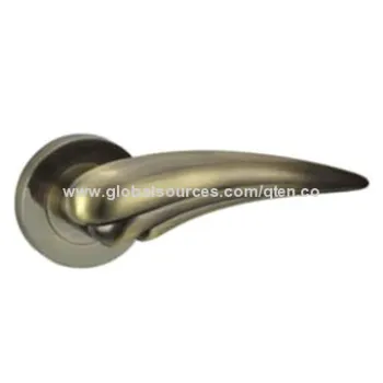 Zinc rose door handles, made of zinc-alloy