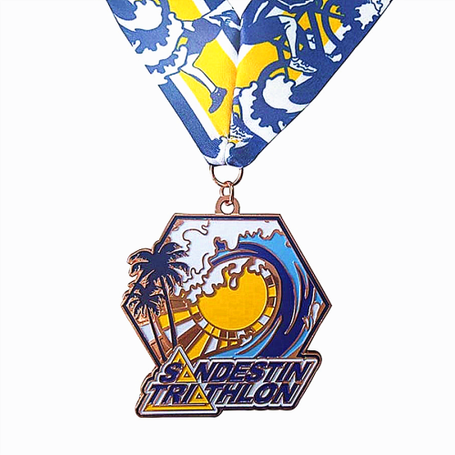 Custom senior ice hockey medals