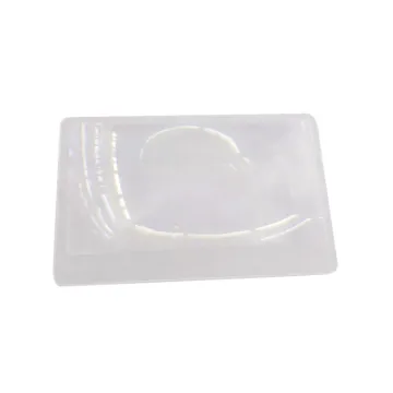 Customized Logo Fresnel PVC Portable Ultra-Thin Business Card Magnifier
