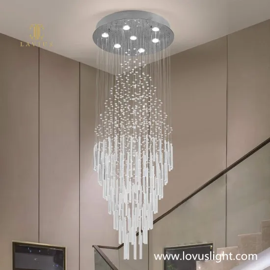 2022 white creative decorative chandelier villa hotel ceiling custom chandelier large crystal chandelier