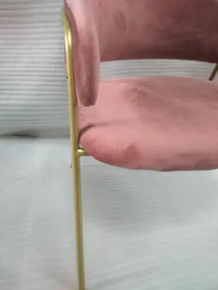 Rose Gold Stainless Steel Legs restaurant chair