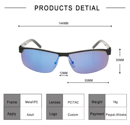 Free Sample OEM Wholesale Cycling Glasses | Outdoor Sports Half-Frame Sunglasses