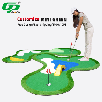 Minigolf-Putting-Green mit realistischem Rasen