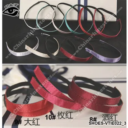 10 colors satin shoe lace elastic shoe straps for high heels