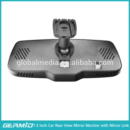 connected car technology wireless mirror link with 7.3 inch full display HD lcd monitor