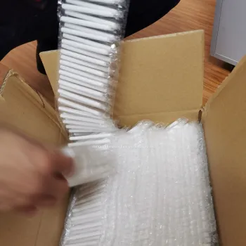 Food Grade U Shape Plastic Telescopic Straws in Paper Packing Cartons (125ml, 200ml, 250ml)