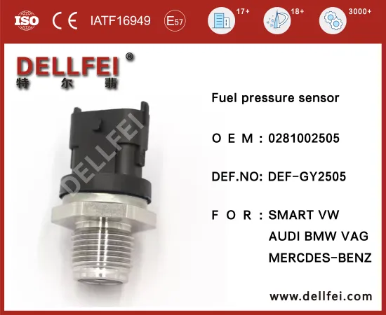 New fuel pressure sensor 0281002505 for AUDI,BMW,MERCDES-BENZ,SMART,VW,VAG