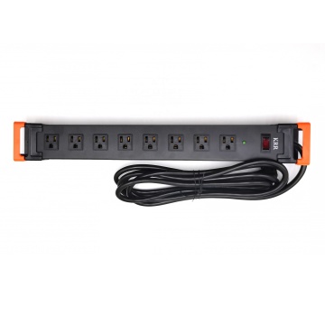 Long Metal 8 Outlet Electric Extension Board Power Strip