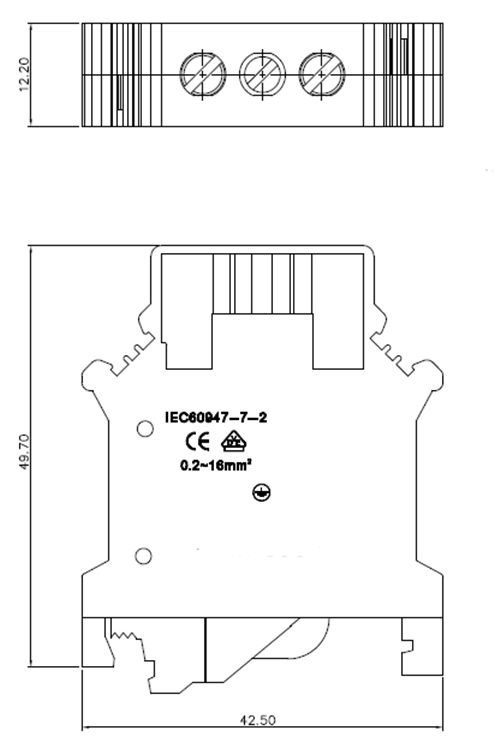 Screw Connection Micro Earth Terminal Block