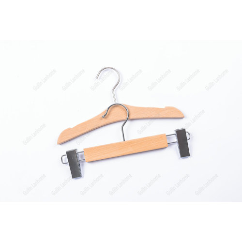 Natural Beech Wood Kids Suit Pants Hangers