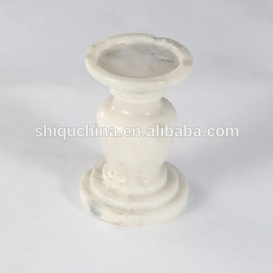 2015 new white stone candle holder