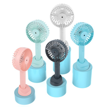 2021 Rechargeable Spray Humidification Table USB Portable Mini Handheld Fan