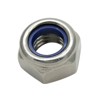 Grade 8 Carbon Steel Zinc Plated Nylon Nylock Insert Lock Nuts - DIN 985 Anco Lock Nuts