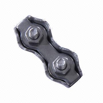 Stainless steel duplex wire rope clip, measures 2 to 10mm